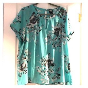 Floral chiffon top